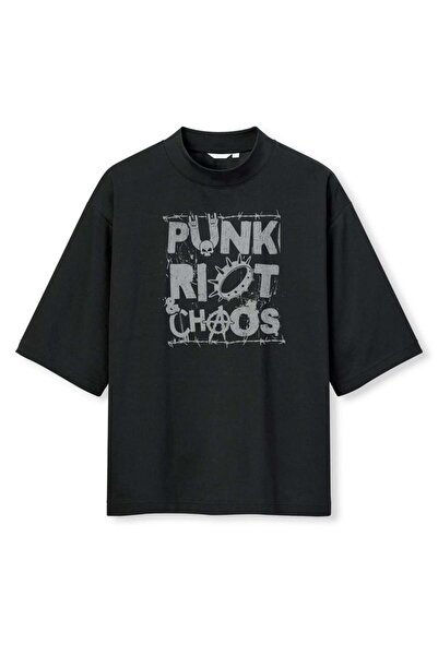 buzagi tasarım ürünleri Urban Streetwear Digital Print Oversize Black Unisex ...