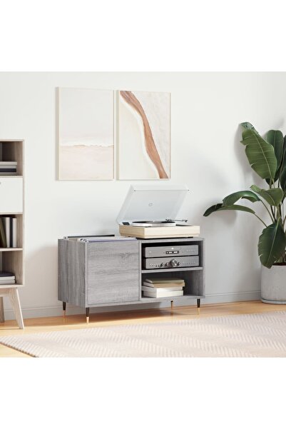 Concept Dulap pentru discuri gri sonoma 85x38x48 cm lemn prelucrat