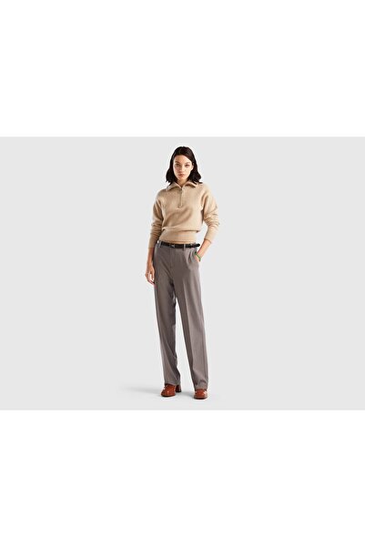 United Colors of Benetton Women's Solid Long Pants