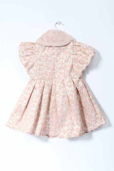 Gingersnaps Girls' Long Dress with Waist Belt and Long Sleeves