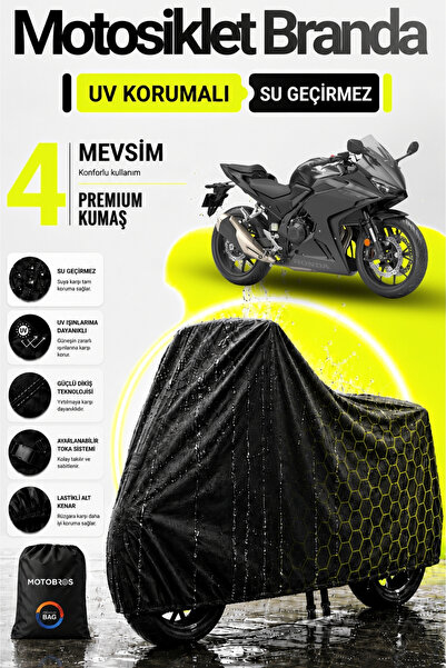 Motobros Honda Cbr Black Waterproof Durable Motorcycle - Lasting Use