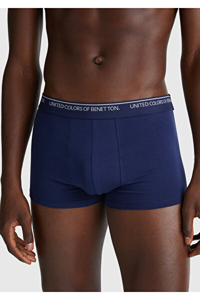 United Colors of Benetton Benetton Benetton Logo Lastikli Boxer Külot