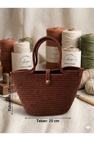Metasupla Wicker Jute Look Mini Size Handbag