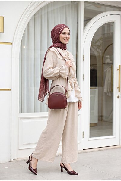 Modamorfo Lace-Up Front, Fold-Over Collar, Elasticated Sleeves, Lined Pants, ...