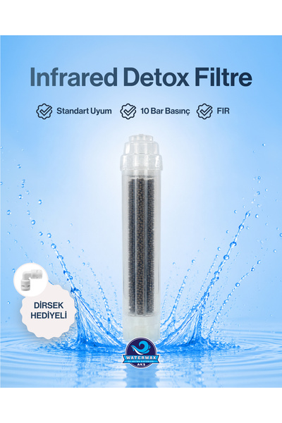 Infrared Detox Su Filtresi – FIR Seramik Aktivasyonlu, Dirsek Hediye
