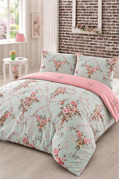 Eponj Home Mature Nevresim Seti Çift Kişilik Alanur Mint-pembe