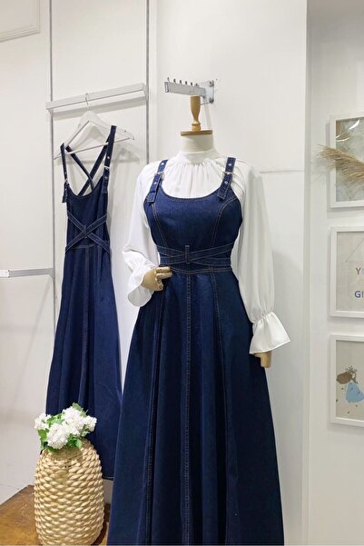 Faya Boutique Uzun Model Özel Tasarım Kot Jile (DAR KALIP)