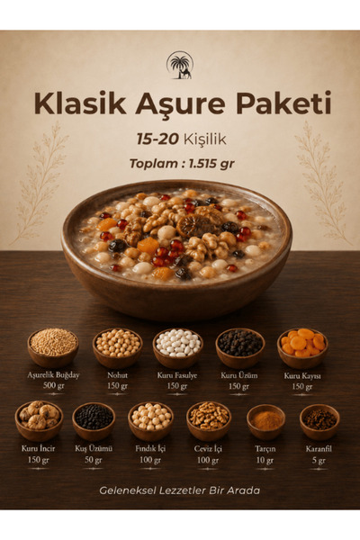 Palmiye Gurme Geleneksel Aşure Paketi 1,5 Kg