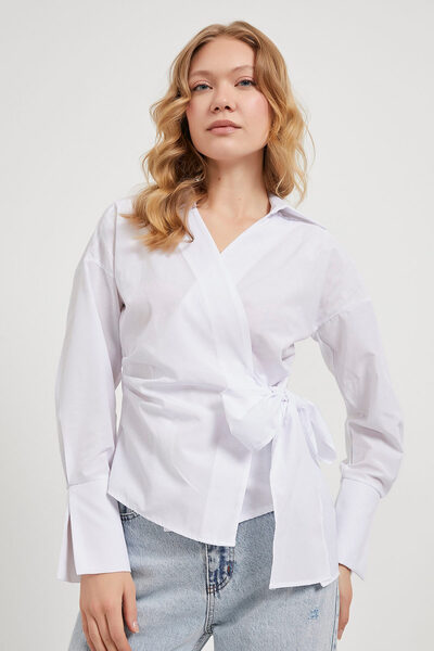 Arma Life Armalife 4707, a cross-tied women's blouse