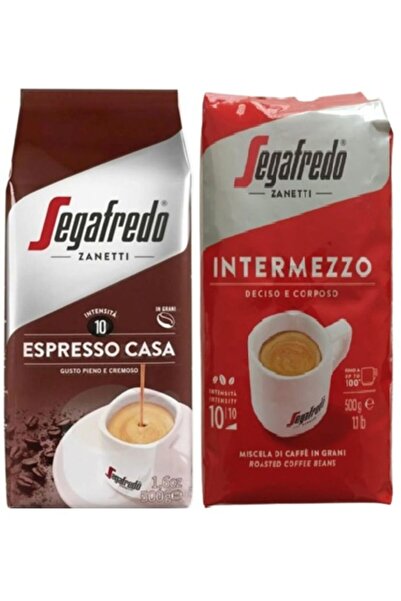 Segafredo اسبريسو كاسا 500 جرام + زانيتي إنترميسو 500 جرام قهوة أساسية