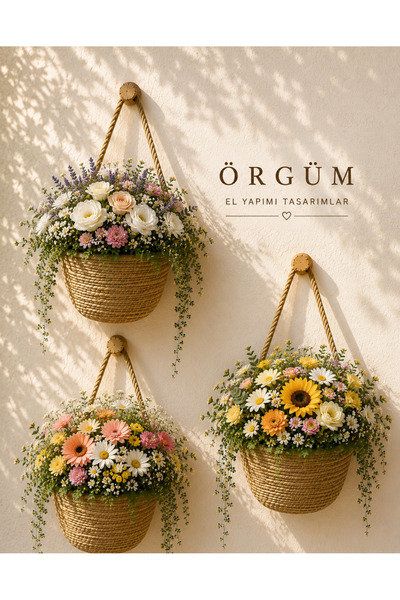 ÖRGÜM Coș decorativ 3 bucăți mini coș decorativ PLANTELE ȘI UMERĂRIILE NU INC...