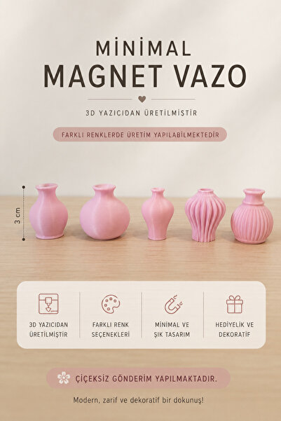 MiniHome Magnet Saksı Buzdolabı Mıknatıslı Dekoratif Mini Saksı