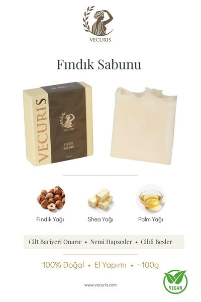 VECURIS Intensive Moisturizing Hazelnut Soap |   Hazelnut Oil, Vitamin E |   ...