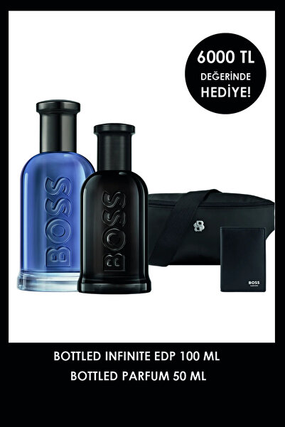 BOSS Bottled Infinite EDP 100 ml + Bottled Parfum 50 ml & Bel Çantası & Kartl...