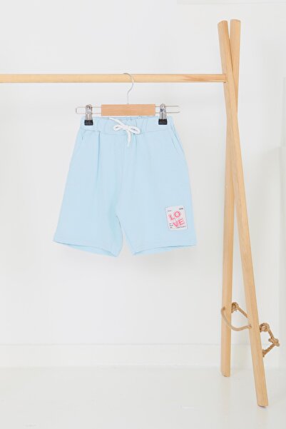 LC Waikiki Pantaloni scurți cu imprimeu albastru pentru fetiță - 27332
