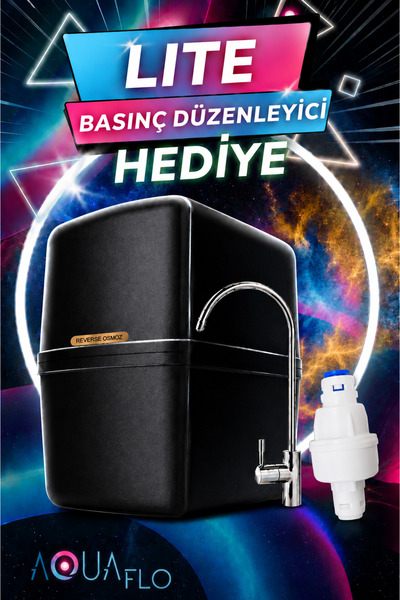 AQUAFLO S 13 Aşamalı 80 Gpd Membranlı Multimineralli Pompasız Su Arıtma Cihazı