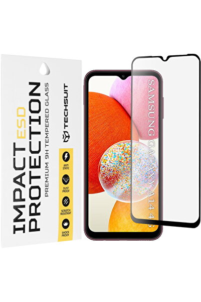 Techsuit Folie pentru Samsung Galaxy A14 4G / A14 5G - ESD Glass - Negru
