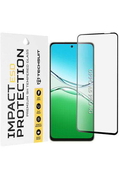Techsuit Folie pentru Oppo A5 Pro 4G / A5 Pro 5G - ESD Glass - Negru