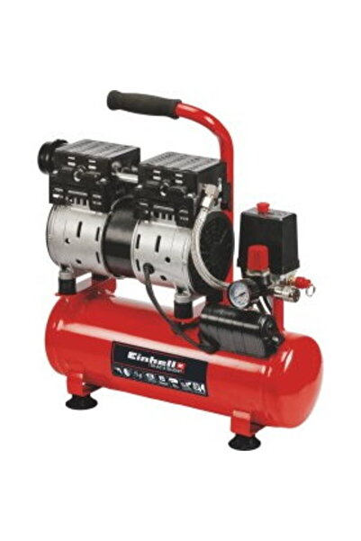 Einhell Compresor de aer TE-AC 6 Silentios (rosu/negru, 550 W)