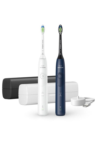 Philips Series 5500, 62.000 miscari/minut, 4 moduri de periere, Alb/Albastru