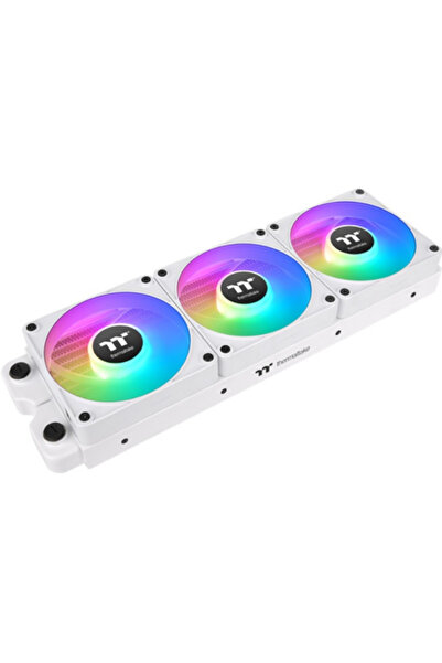 THERMALTAKE CT120 EX ARGB Sync PC Cooling Fan (White, Pack of 3, 120 mm)