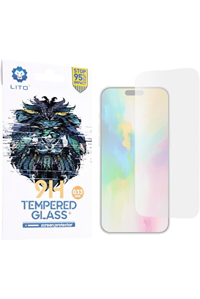 Lito Folie pentru iPhone 16 Pro Max - Sticlă Clasică 2.5D - Transparentă