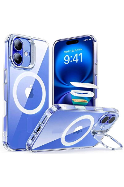 ESR Husă pentru iPhone 16 - Classic Hybrid HaloLock Kickstand - Transparentă
