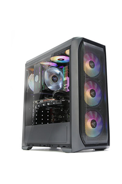 Zalman N5 MF ATX, ventilatoare RGB x4, Mesh