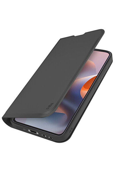 SBS portofel Husă netedă pentru Motorola Moto G86 cu clapetă - Negru
