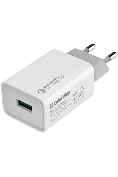 ColorWay USB-A Ignifug CW-CHS013Q-WT 18W Alb