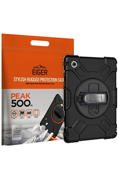 EIGER Husa Peak 500m pentru Samsung Galaxy Tab A8 10.5 inch, Negru