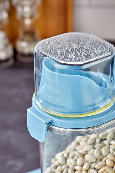 Vivart Pulses and Detergents Set of 2 Storage Containers - 1100 ml - Blue