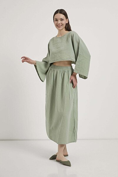 Arma Life Armalife 6684 muslin skirt-blusher women's set