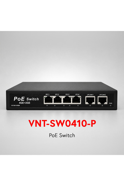 venot VNT-SW0410-P 4 port POE GIGA 2GIGA UPLINK POE SWITCH 60W