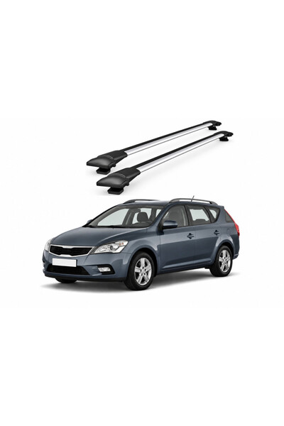 ART Bare portbagaj transversale auto aluminiu compatibile Kia Cee'D Sportswag...