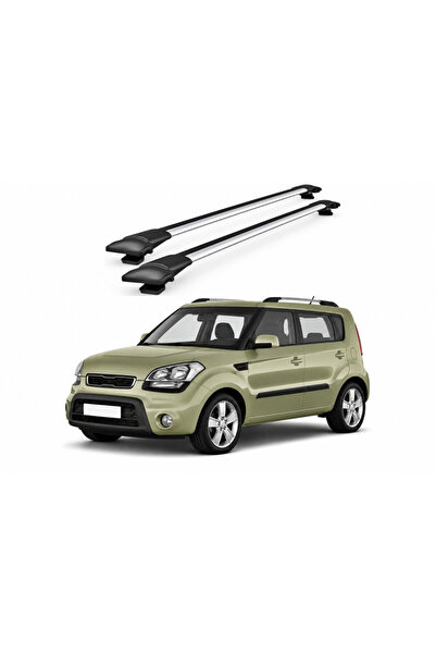 ART Bare portbagaj transversale auto aluminiu compatibile Kia Soul (Am) Hatch...