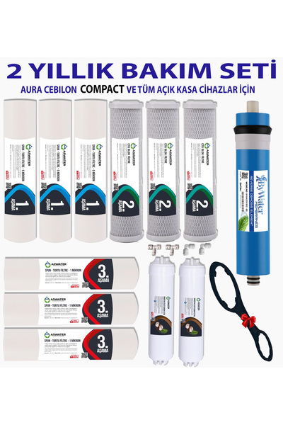 As Water Aura Cebilon COMPACT ve Tüm Standart Açık Kasa Cihazlar ile Uyumlu 2...