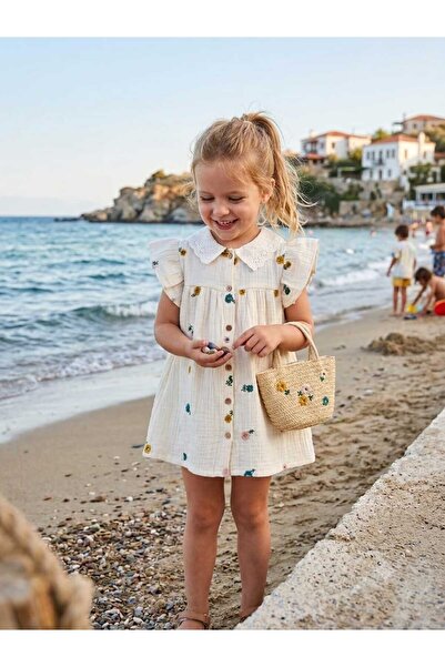 erayalpkids Floral Patterned Girl Dress