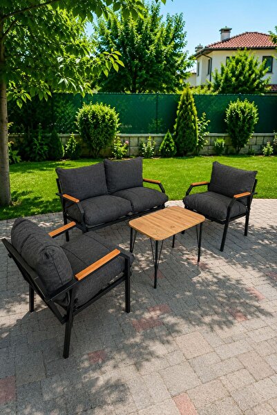 Huga Metal Alya Bahçe Takımı, Balkon Mobilyası, Koltuk Takımı, Cafe Mobilyası...