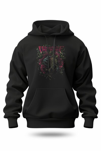 buzagi tasarım ürünleri Bullet for My Valentine Digital Print Hooded Unisex S...