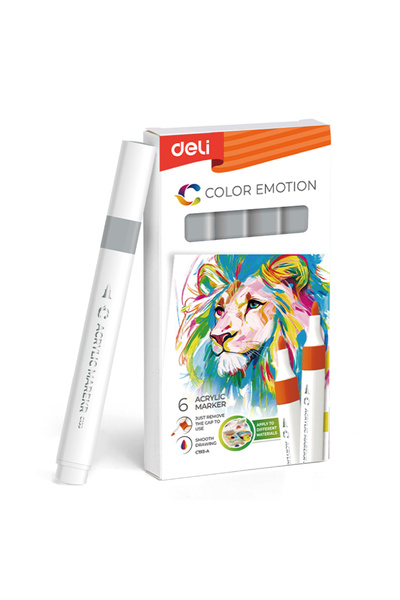 Deli Marker acrilic gri Color Emotion