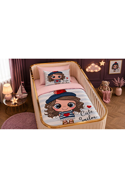 Fabeteks Cute Little Girl Single Digital Baby Bedding Set