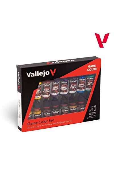 Vallejo 72298 16x18 ml. Advanced, Game Color Serisi Model Boyası Seti