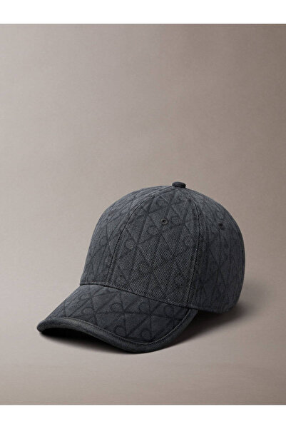 Calvin Klein Erkek Denim Emblem Burnout Şapka