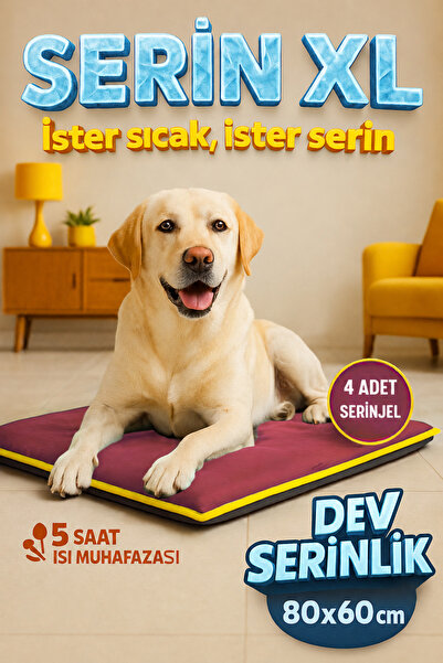 pawdaz Serin Xl (80X60CM) - 4 Mevsim Kedi/ Köpek Matı, Sıcak Veya Soğuk Kulla...