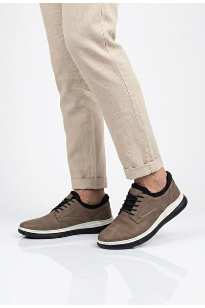 ATA AYAKKABI Men's Casual Shoes Inner and Outer Genuine Leather Ultra Light O...
