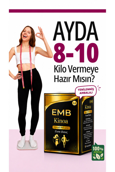 emb Zayıflamak kilo vermeye yardımcı Özel formül Form Bitkisel Kinoa Çayı 30’ Lu