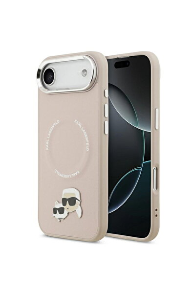 Karl Lagerfeld Husa iPhone 17 Air - Piele Karl & Choupette Pins MagSafe (KLHM...
