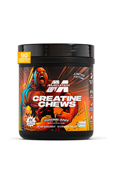 MUSCLETECH Creatine Chews, Boogieman Punch, 3 g, 90 Chewable Tablets