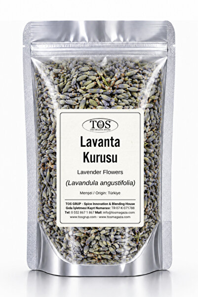 TOS The Organic Spices Lavanta Kurusu 50 gr (1. KALİTE) Lavandula Angustifoli...
